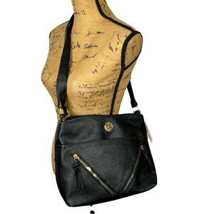 Cee Klein Chic Black Leather Crossbody Bag NWT $60 MSRP